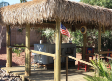 6 Pole Custom Palapa Construction